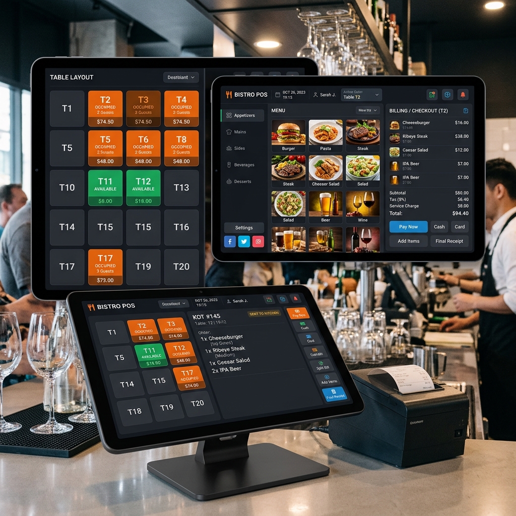 Restaurant POS System with KOT